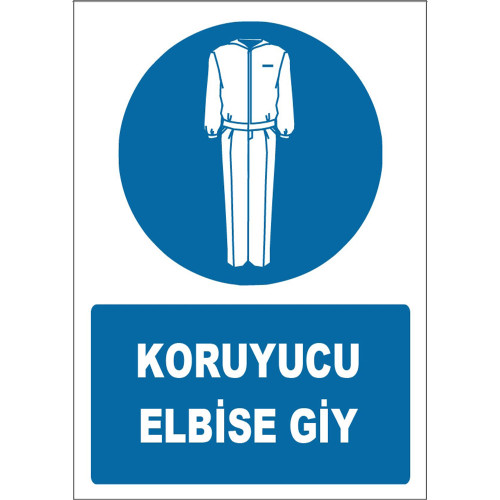 Wear Protective Clothing Sign Board Sign Sticker ZY1610