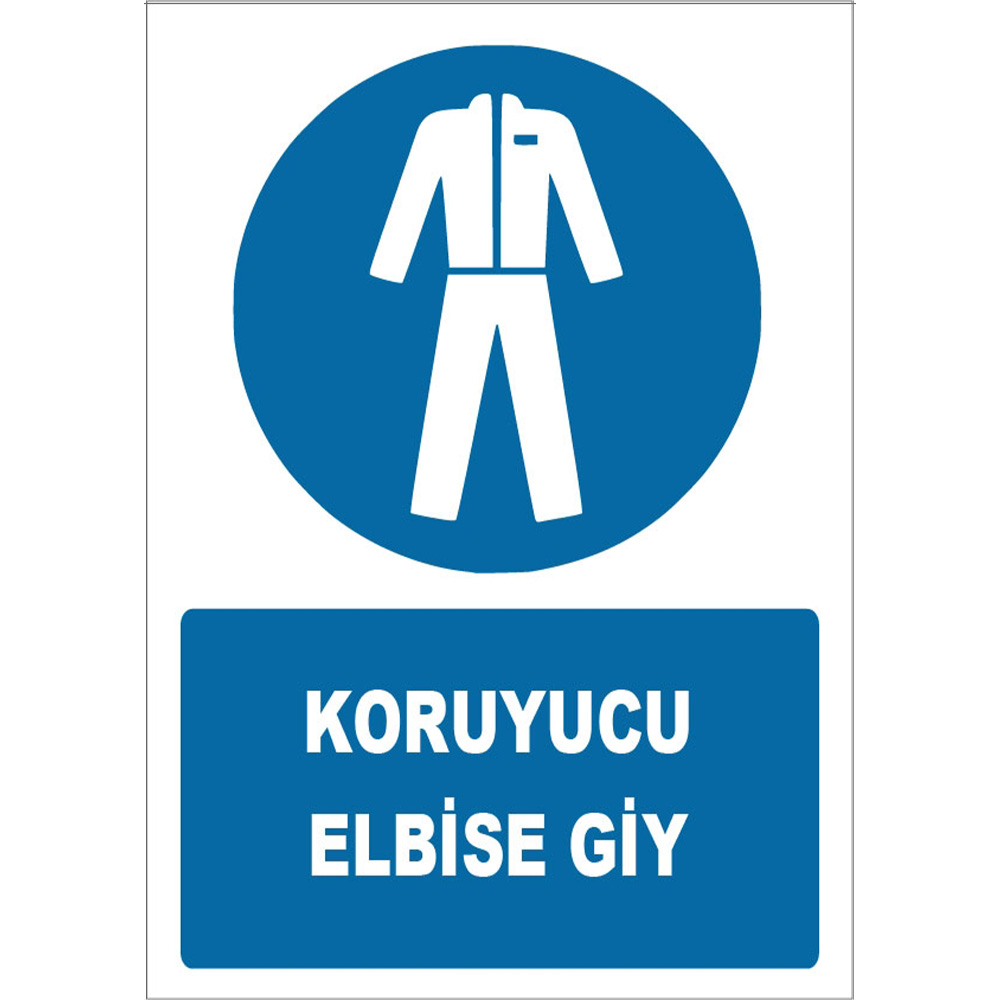 Wear Protective Clothing Sign Board Sign Sticker ZY1618