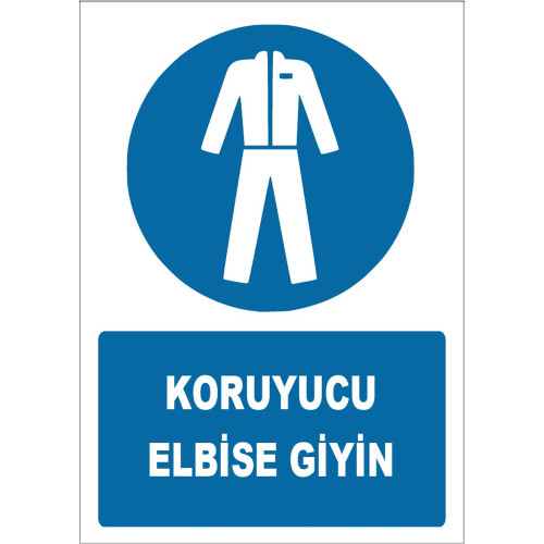 Wear Protective Clothing Sign Board Sign Sticker ZY1619