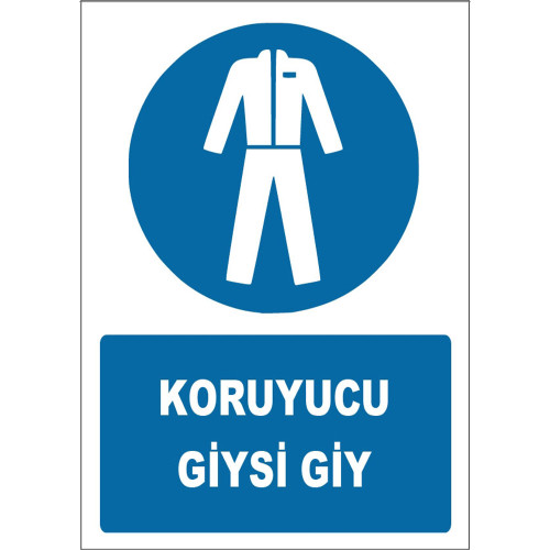 Wear Protective Clothing Sign Board Sign Sticker ZY1624