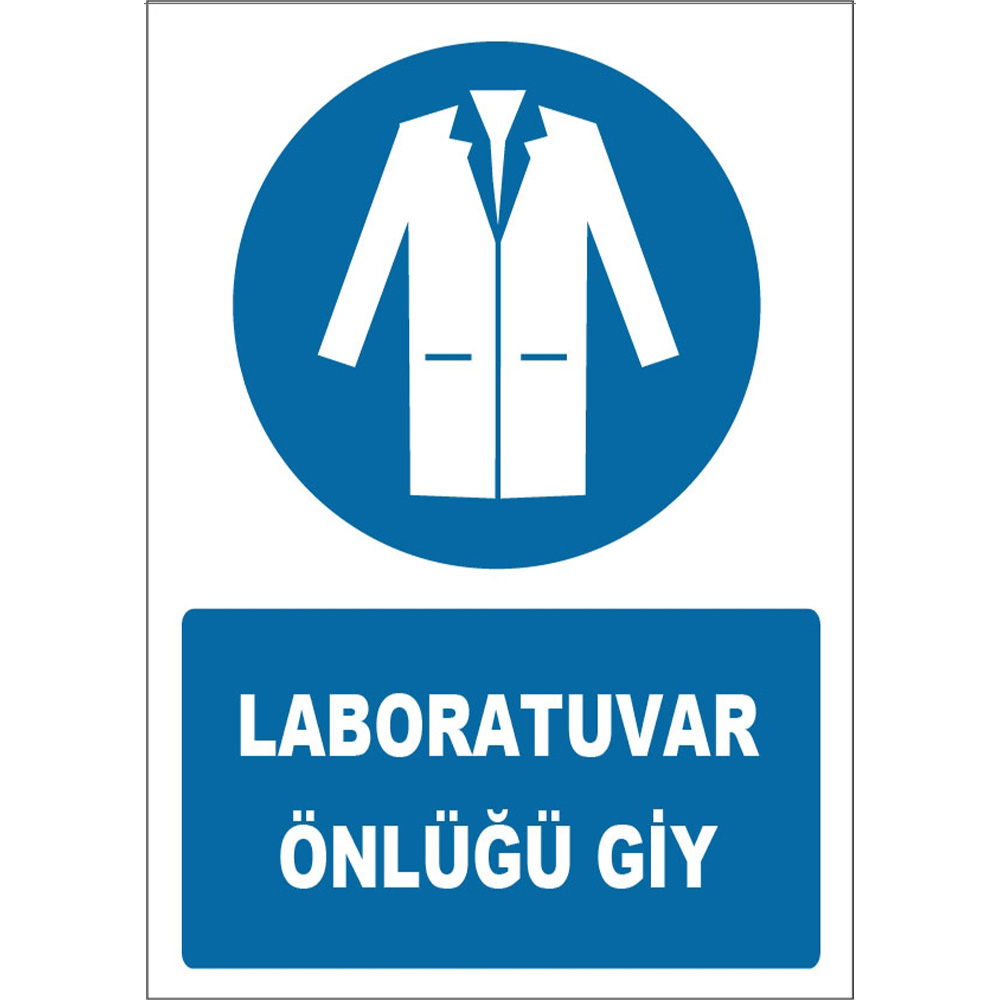 Wear Lab Coat Sign Board Sign Label ZY1729