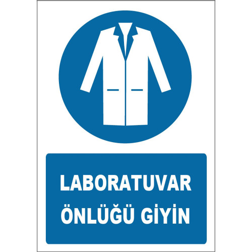 Wear Lab Coat Sign Board Sign Sticker ZY1730