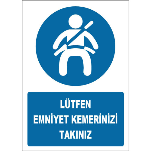 Please Wear Your Seat Belt Sign Board Sign Sticker ZY1813