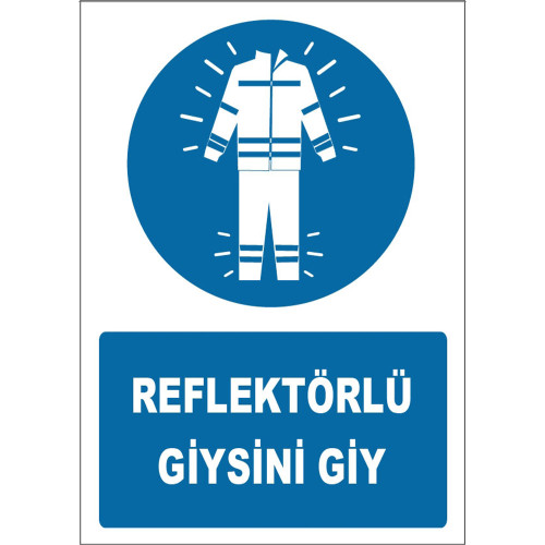 Wear Your Reflective Clothing Sign Board Sign Sticker ZY1664