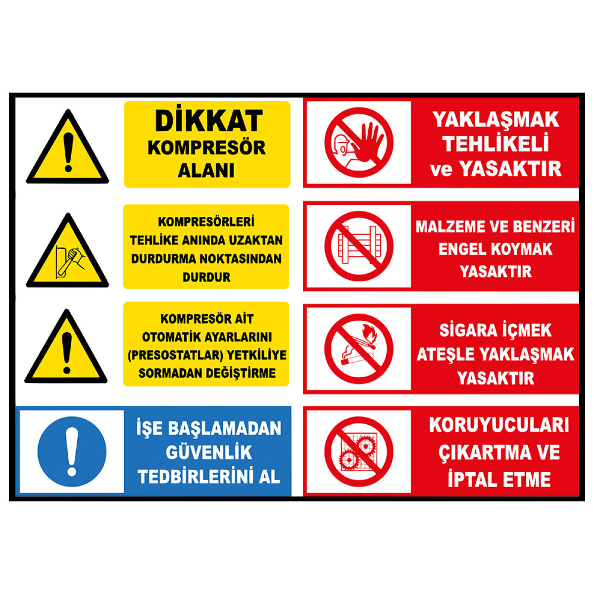 Compressor Label Sign Board Signage Symbol KMP9