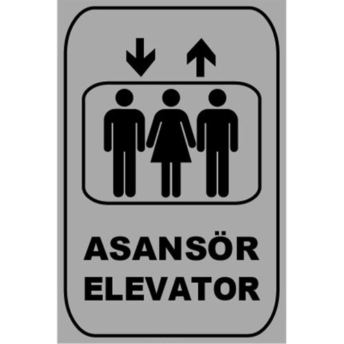 Turkish English Elevator Elevator Label Sign Board Sign Board ZY1170