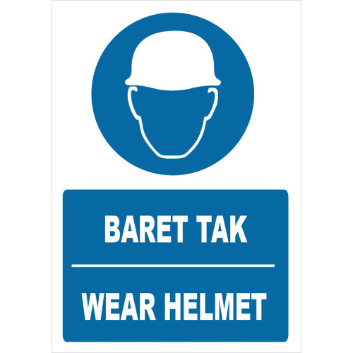 Turkish English Hard Hat Label Sign Board Sign Board ZY1359