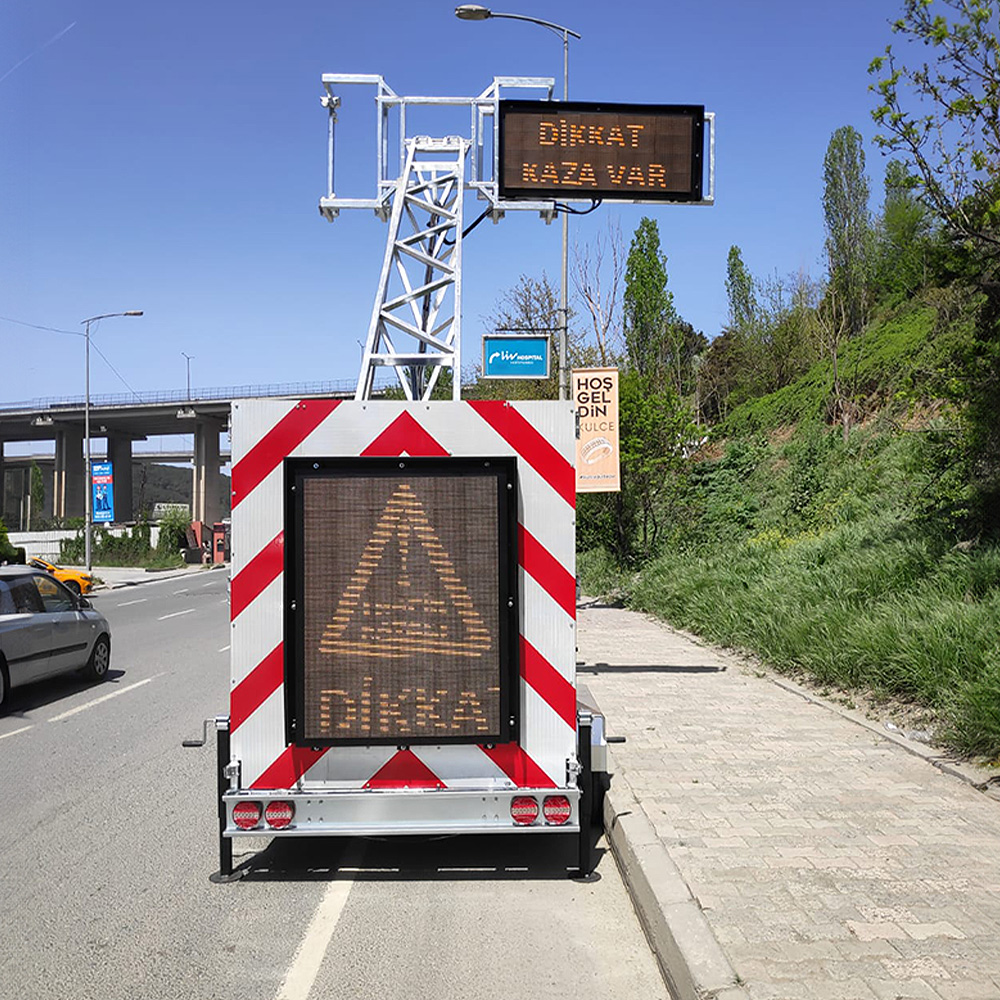 Gabari Trafik İkaz Römorku - Römork İkaz Sistemleri Işıklı Römork