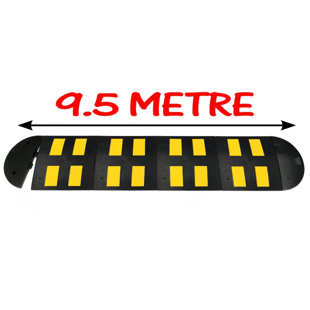 Speed Breaker Road Bustle Rubber Bump 9.5 Meter (50x50 cm)