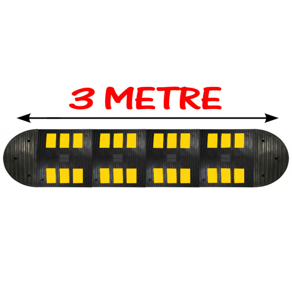 Yol Kasis Standartları Kauçuk Yol Kasisi Fiyatı Trafik Tümsek Yavaşlatıcı 3 Metre (60x50 cm)