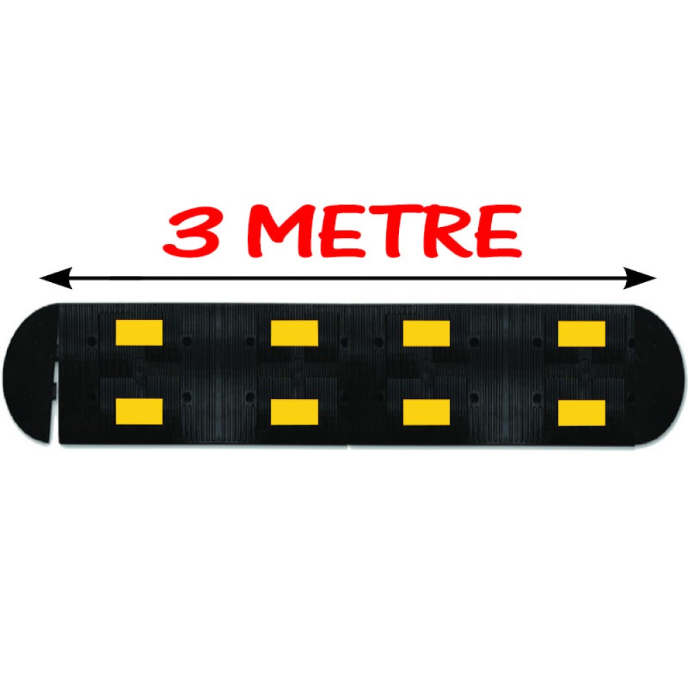 Speed Breaker Road Bustle Rubber Bump 3 Meter (50x40 cm)