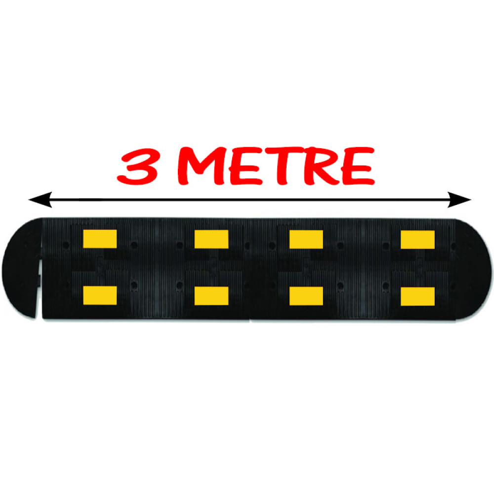 Speed Breaker Road Bustle Rubber Bump 3 Meter (50x40 cm)