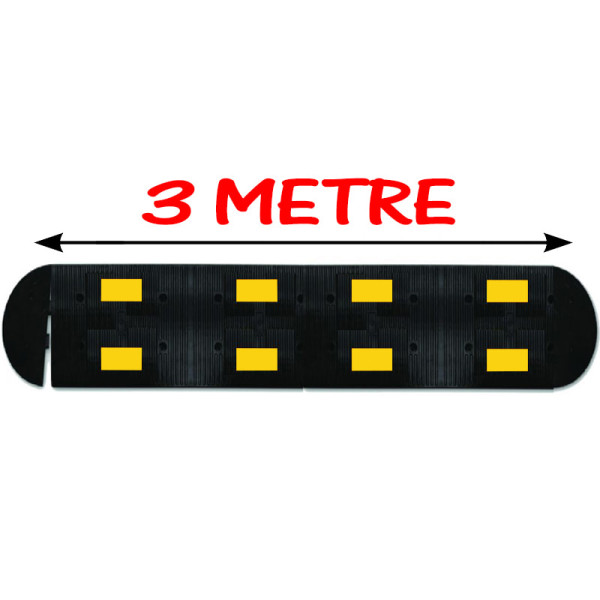 Speed Breaker Road Bustle Rubber Bump 3 Meter (50x40 cm)