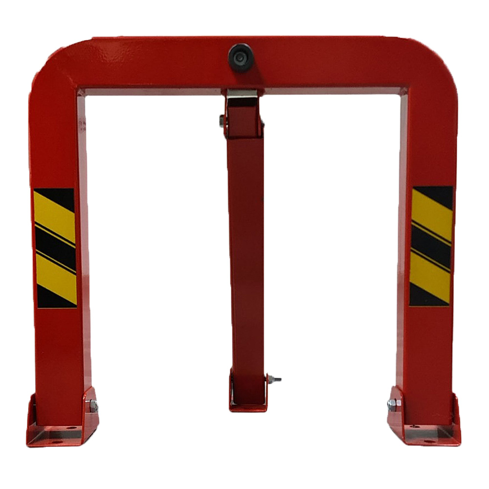 Folding Metal Pontoon Parking Barrier Folding Parking Barrier With Lock (With Support)