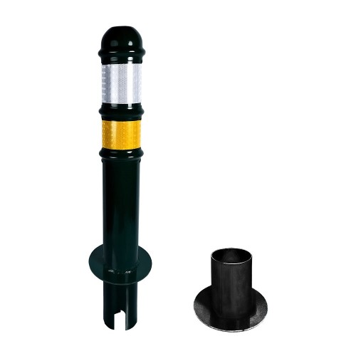 Parking Barrier Locked Parking Pole Locked Exit Pole With Anchor 160mm 75 cm