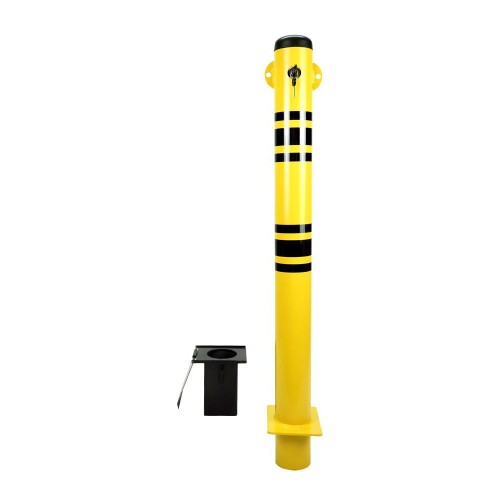 Parking Barrier Parking Iron Locked Parking Pole Anchored Exit Type 70 cm