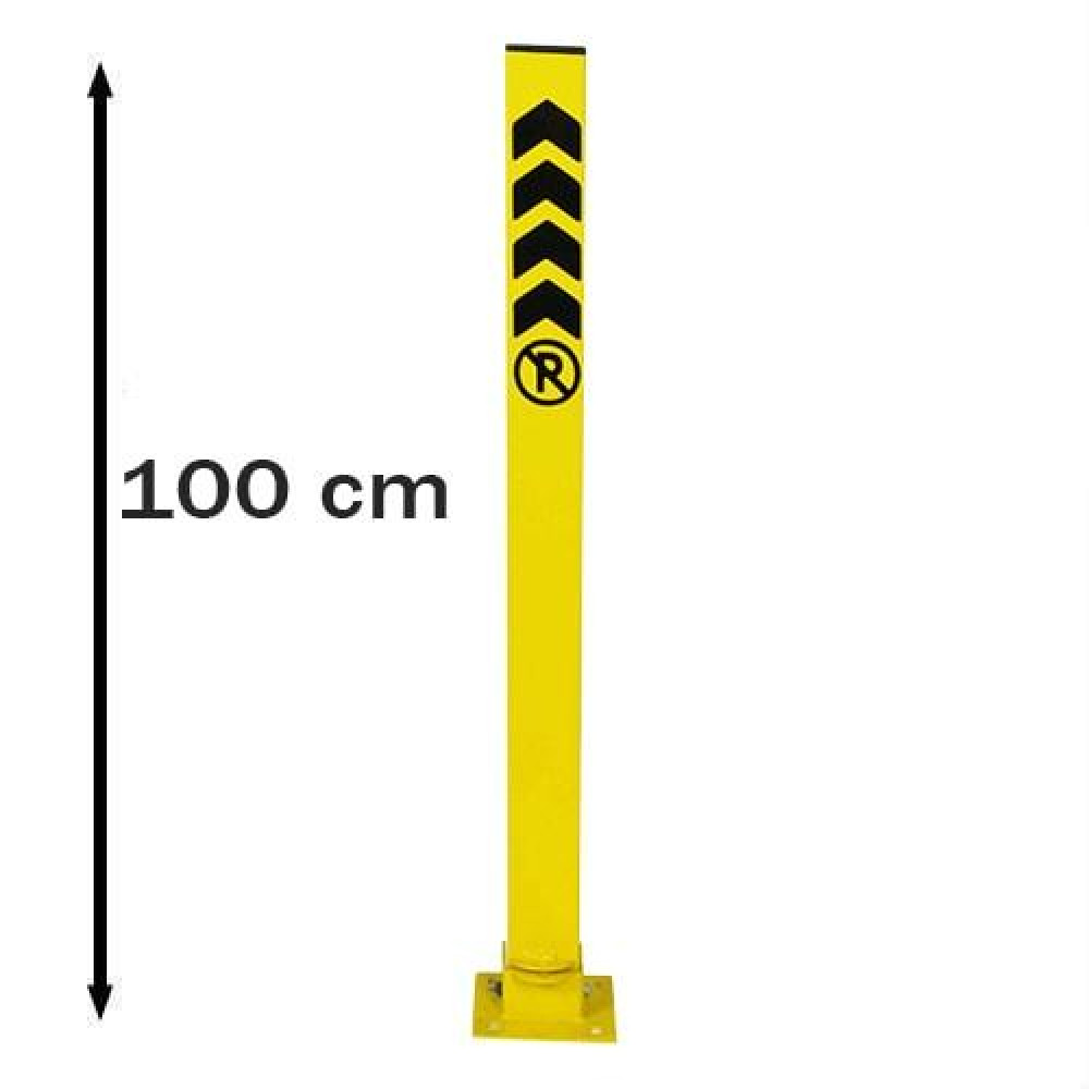 Parking Barrier Parking Iron Locked Reclining Barrier Profile 100 cm