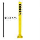 Parking Barrier Parking Iron Locked Reclining Barrier Profile 100 cm