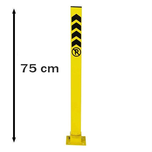 Parking Barrier Parking Iron Locked Reclining Barrier Profile 75 cm