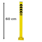 Parking Barrier Parking Iron Locked Reclining Barrier Profile 60 cm