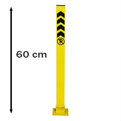 Parking Barrier Parking Iron Locked Reclining Barrier Profile 60 cm