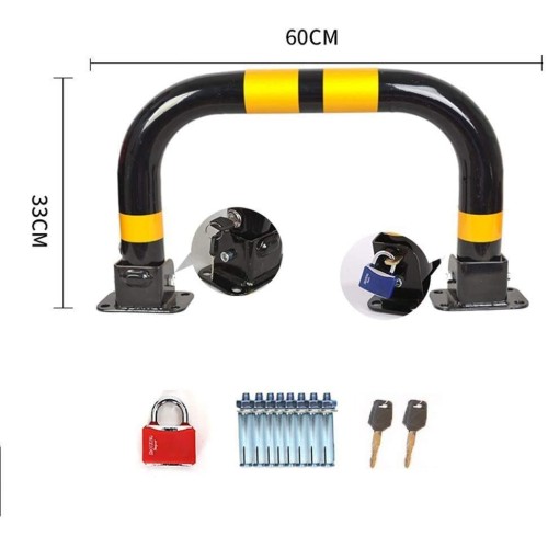 Parking Barrier Parking Iron Locked Personal Reclining Barrier 60 cm