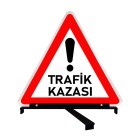 Traffic Accident Sign Triangular Footed Traffic Sign