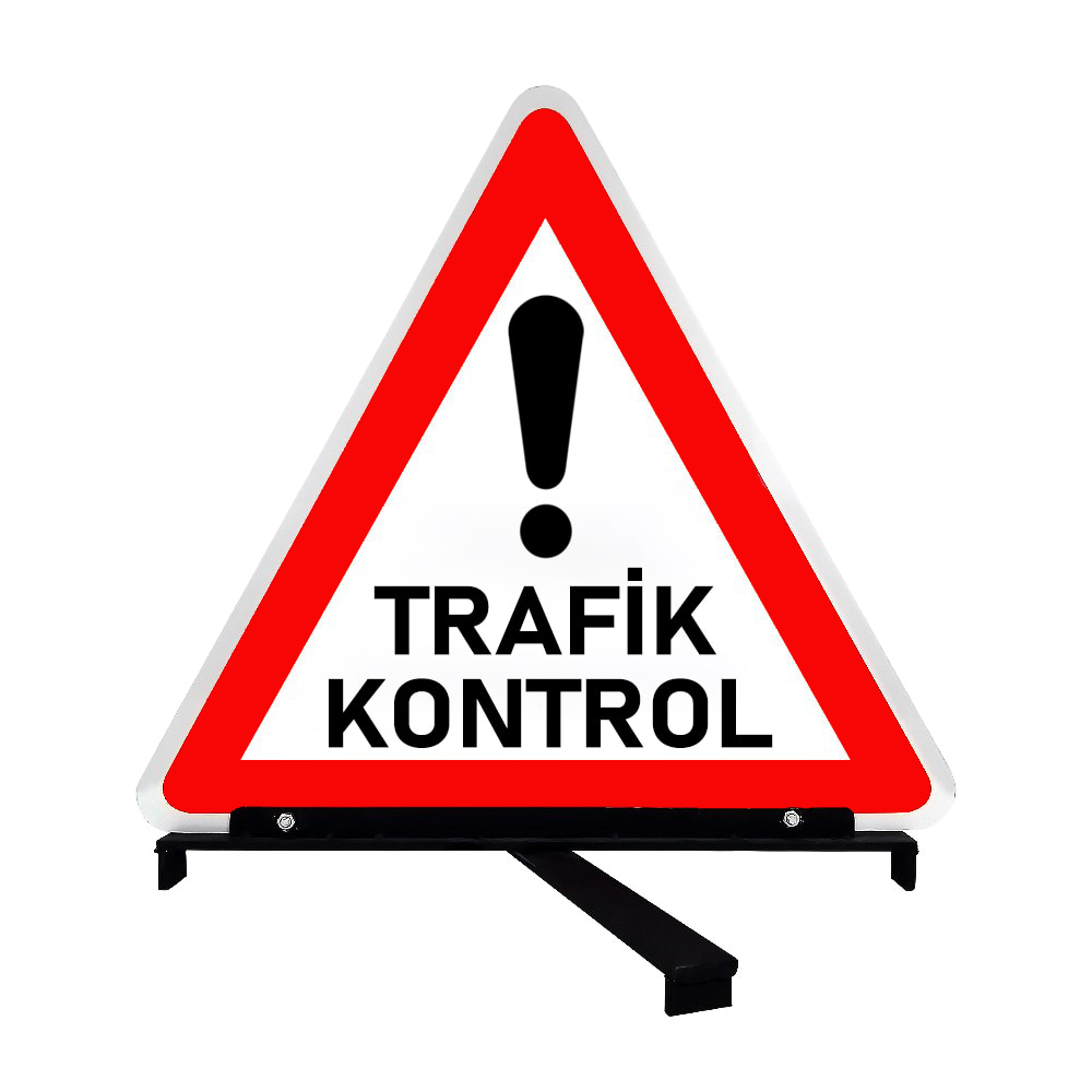 Traffic Control Sign Triangular Footed Traffic Sign