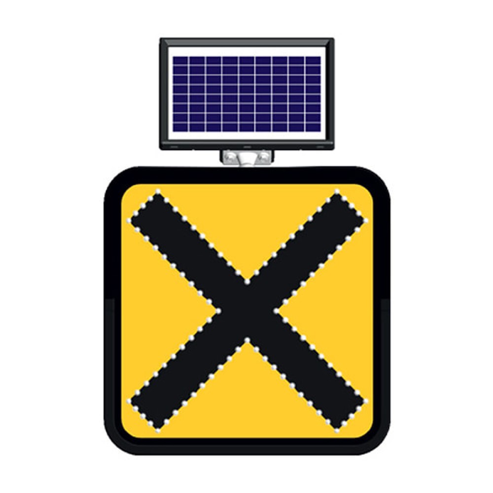 Solar Powered Led Uncontrolled Junction Sign Traffic Sign