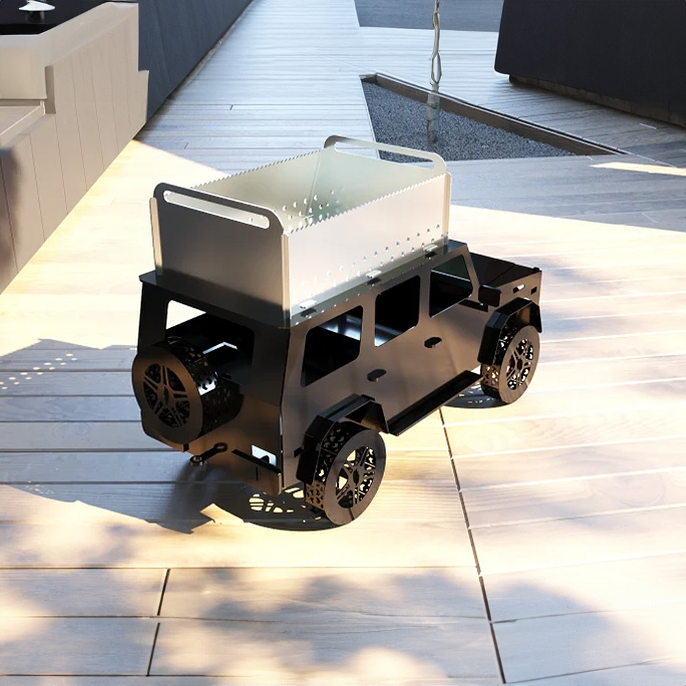 All-Terrain Vehicle-Looking Barbecue Charcoal Barbecue Metal Vehicle-Shaped Barbecue