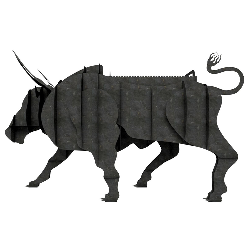 Bull-Looking Barbecue Barbecue With Charcoal Metal Bull-Shaped Barbecue