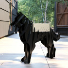 Dog Barbecue Charcoal Barbecue Metal Dog Shaped Barbecue