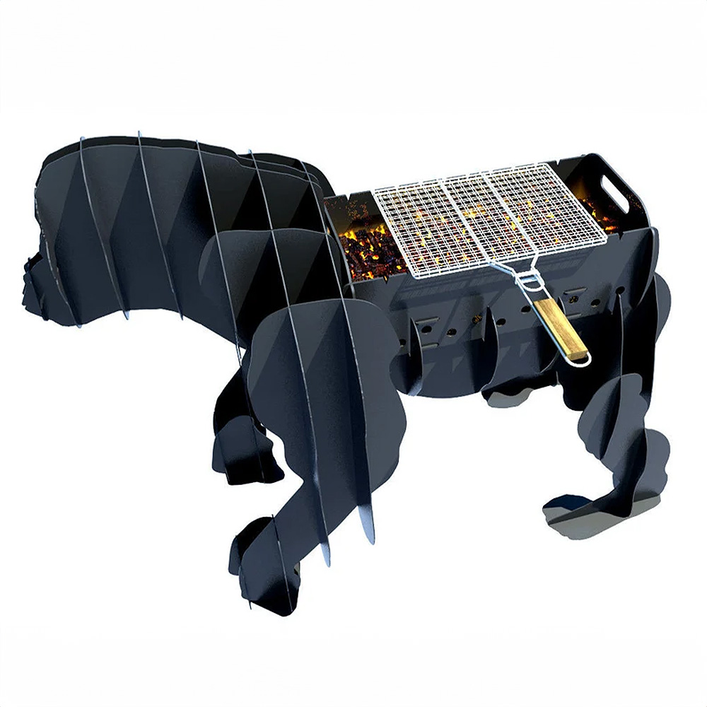 Gorilla Shaped Barbecue Charcoal BBQ Metal Gorilla Barbecue