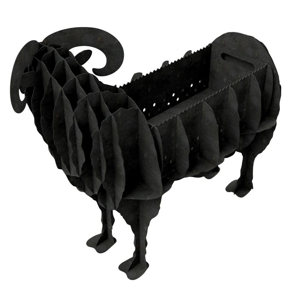 Aries Shaped Barbecue Barbecue With Charcoal Metal Aries Shaped Barbecue