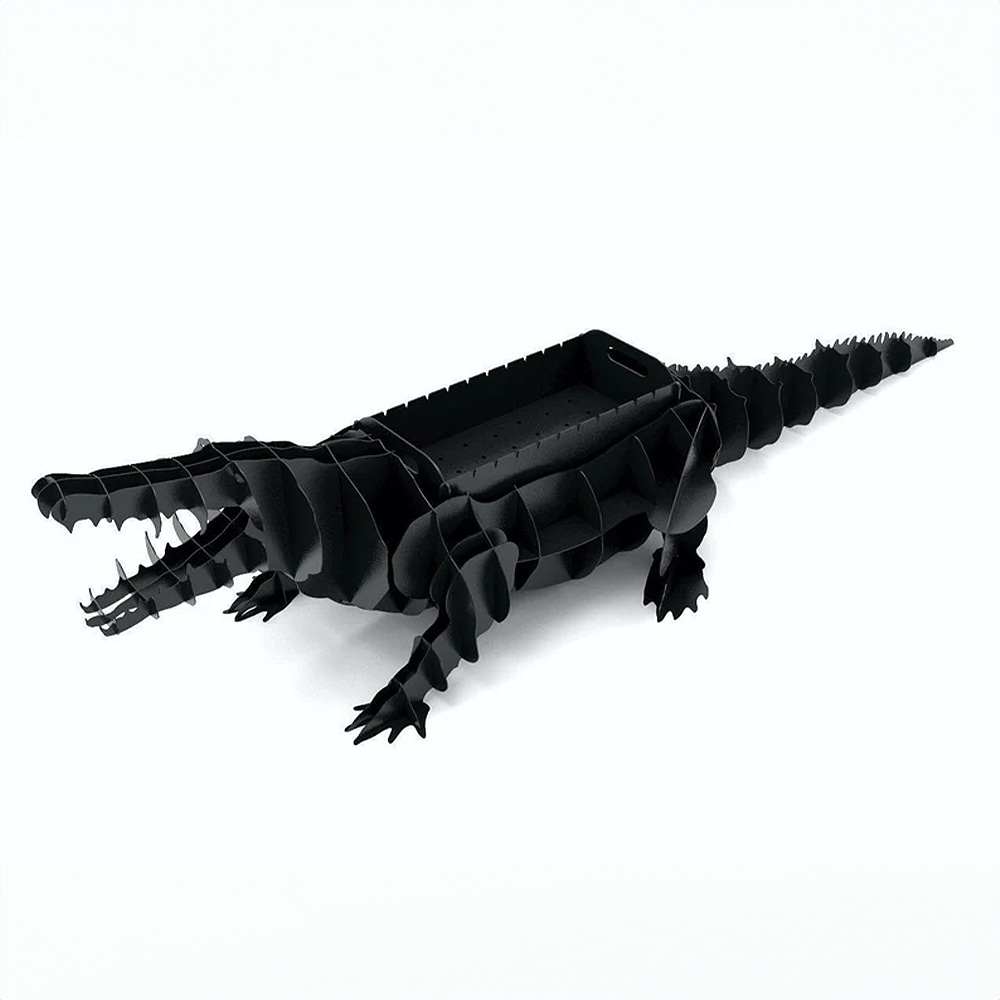 Crocodile Shaped Barbecue, Charcoal Barbecue, Metal Crocodile Barbecue