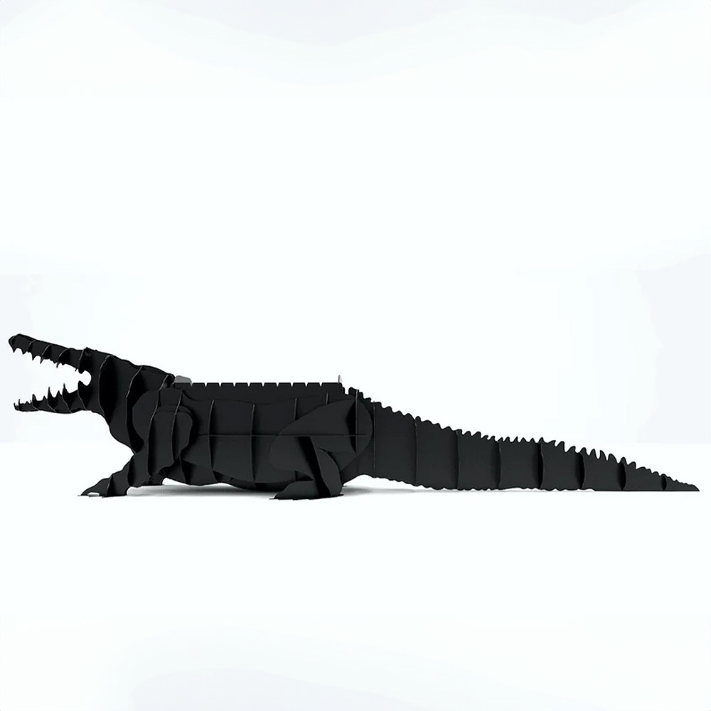 Crocodile Shaped Barbecue, Charcoal Barbecue, Metal Crocodile Barbecue