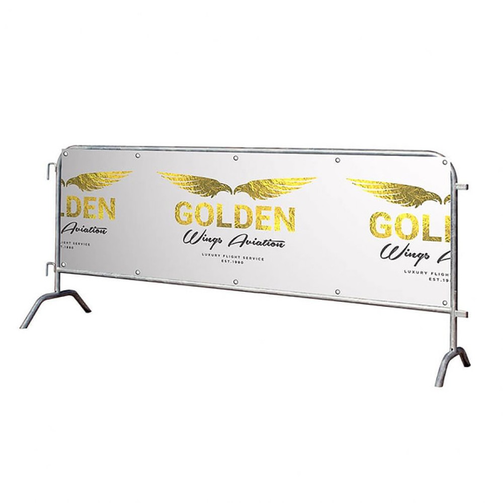 Metal Safety Barrier Special Printed Barrier for Firms and Companies 2.5 Meters