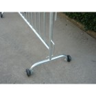 Metal Security Barrier Wheeled Police and Police Barrier 240cm LT-086