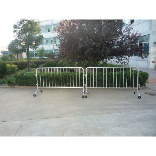 Metal Security Barrier Wheeled Police and Police Barrier 240cm LT-086