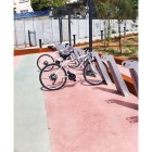 Motorcycle & Bicycle Parking Space Bicycle Parking Iron Single