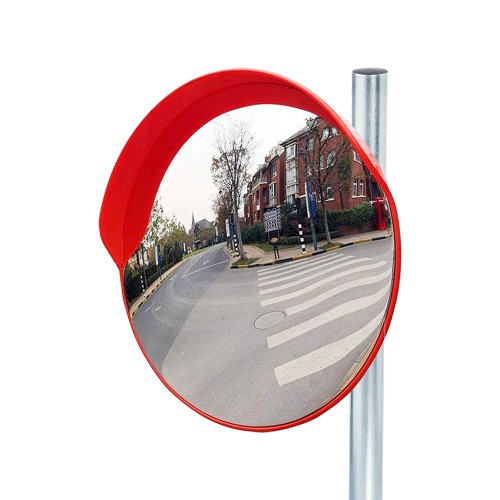 Traffic Safety Mirror 45 cm and 2m / 2.5m / 3m Galvanized Flange Post Set