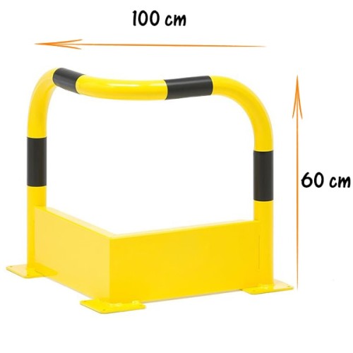 Car Park Column Corner Protection Barrier Column Protector 100 cm