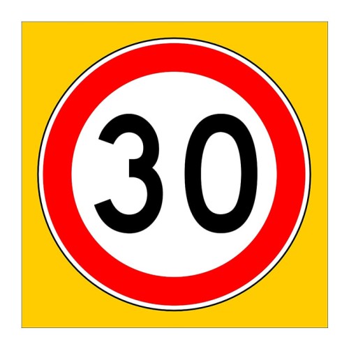 Speed ​​Limit Sign 30 km Parking Sign