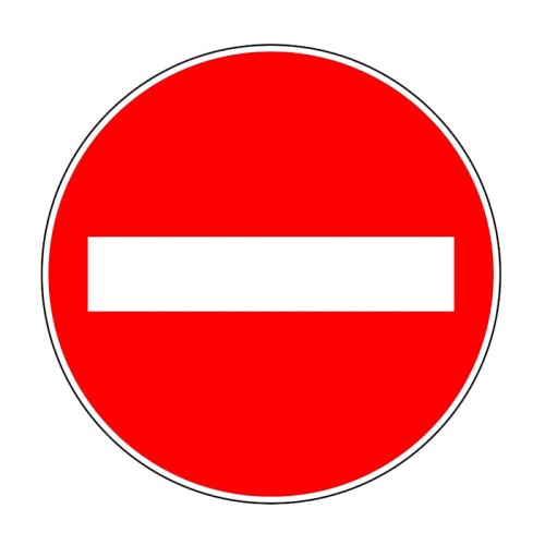 No Entry Road Without Entrance Sign Parking Lot Sign