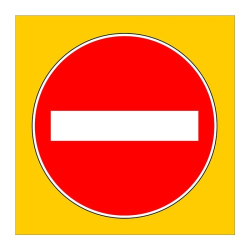  No entry Road Sign With No Entry Parking Sign