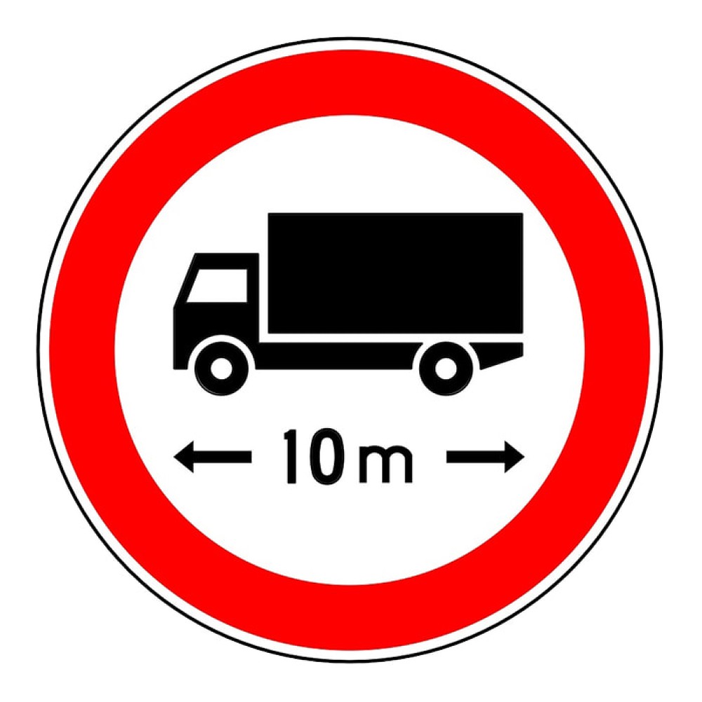 Vehicle Longer Than Meter Cannot Enter Sign Parking Sign