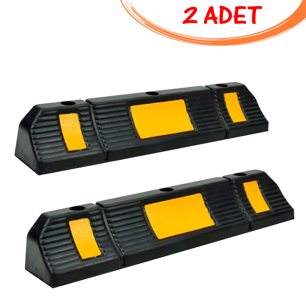 Kauçuk Otopark Araç Durdurucu Kauçuk Stoper Kauçuk Otopark Stoperi 60 cm (2 ADET)