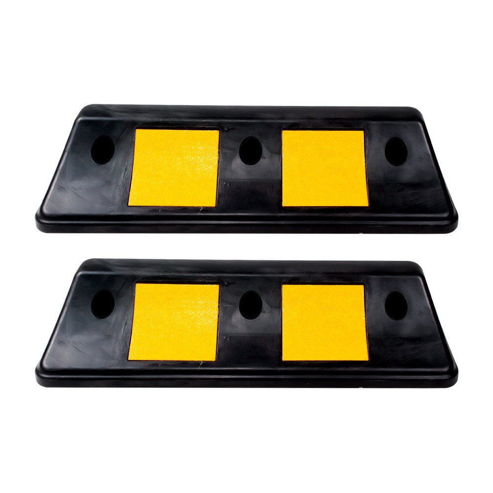 Vehicle Stopper Parking Stopper Rubber 500x160x100mm (2 PCS)