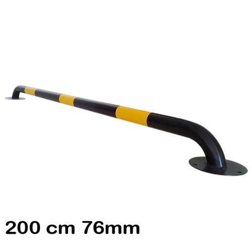 Car Stopper Parking Stopper Black (Pipe Type) 200cm Ø76mm