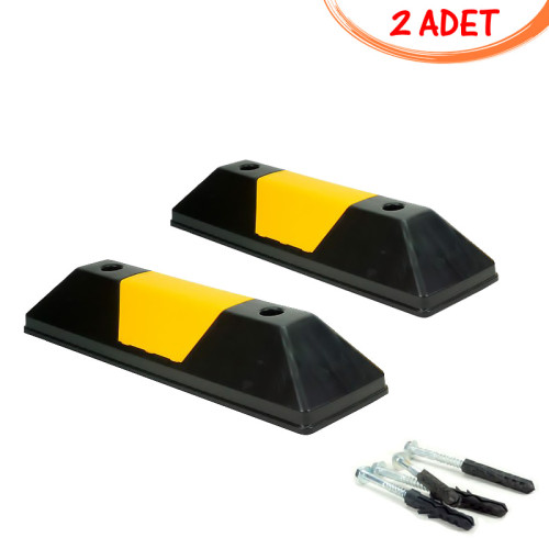 Vehicle Stopper Parking Stopper Plastic Evelux 12235 UB (2 PCS)